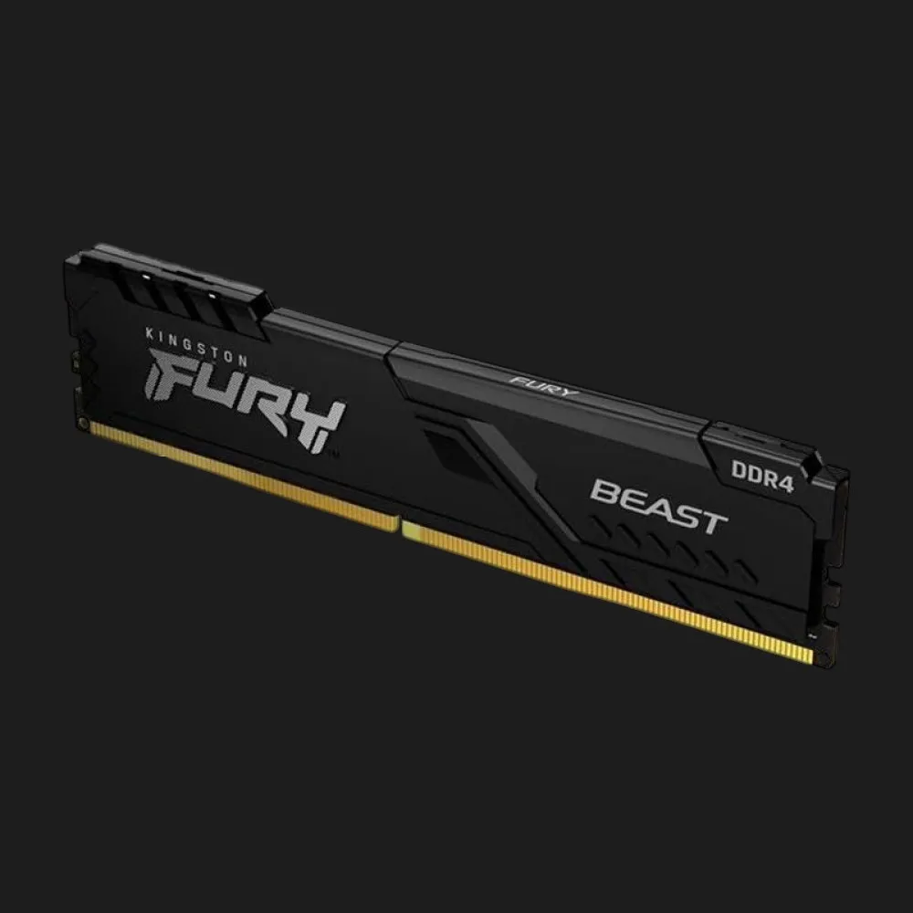 Оперативна памʼять Kingston Fury Beast Black DDR4 32GB 1x32GB 3200MHz (KF432C16BB/32)