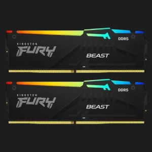 Оперативна памʼять Kingston Fury Beast RGB DDR5 32GB 2x16GB 5600MHz (KF556C36BBEAK2-32)