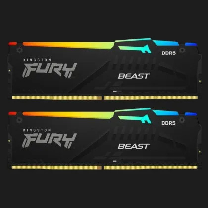 Оперативна памʼять Kingston Fury Beast RGB DDR5 32GB 2x16GB 5600MHz (KF556C40BBAK2-32)