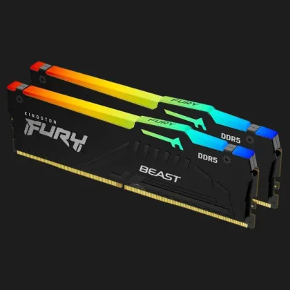 Оперативна памʼять Kingston Fury Beast RGB DDR5 32GB 2x16GB 5600MHz (KF556C40BBAK2-32)