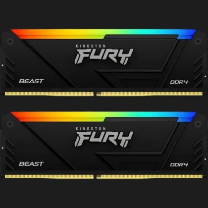 Оперативна памʼять Kingston Fury Beast RGB DDR4 32GB 2x16GB 3200MHz (KF432C16BB12AK2/32WP)