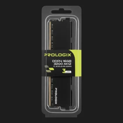 Оперативная память Prologix Black DDR4 16GB 1x16GB 3200MHz (PRO16GB3200B4)