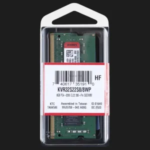 Оперативна памʼять Kingston DDR4 8GB 1x8GB 3200MHz (KVR32S22S8/8WP)