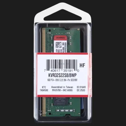 Оперативна памʼять Kingston DDR4 8GB 1x8GB 3200MHz (KVR32S22S8/8WP)