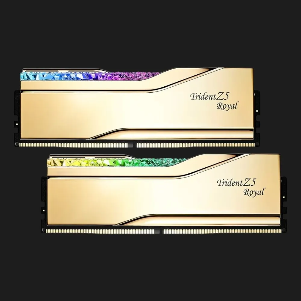 Оперативна памʼять G.Skill Trident Z5 Royal Gold DDR5 64GB 2x32GB 6000MHz (F5-6000J2836G32GX2-TR5G)