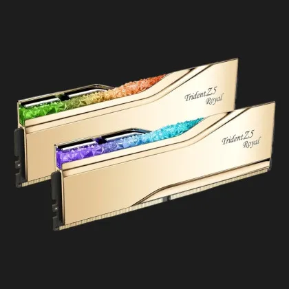 Оперативна памʼять G.Skill Trident Z5 Royal Gold DDR5 32GB 2x16GB 6000MHz (F5-6000J2836G16GX2-TR5G)
