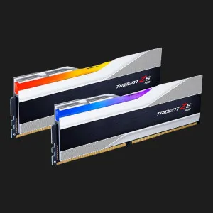 Оперативна памʼять G.Skill Trident Z5 RGB Silver DDR5 64GB 2x32GB 6400MHz (F5-6400J3239G32GX2-TZ5RS)
