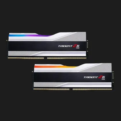 Оперативна памʼять G.Skill Trident Z5 RGB Silver DDR5 32GB 2x16GB 8000MHz (F5-8000J3848H16GX2-TZ5RS)