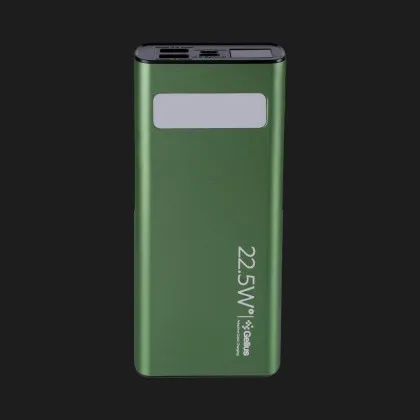 Зарядний пристрій Power Bank Gelius Lightstone GP-PB300i 20000mAh QC+PD 22.5W (Green)