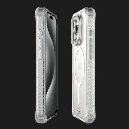 Чохол iTSkins HYBRID R CLEAR with MagSafe для iPhone 15 Pro (Transparent)