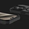 Чехол iTSkins HYBRID R FROST with MagSafe для iPhone 15 Pro (Black)