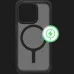 Чохол iTSkins HYBRID R FROST with MagSafe для iPhone 15 Pro Max (Black)