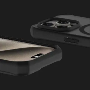 Чехол iTSkins HYBRID R FROST with MagSafe для iPhone 15 Pro Max (Black) в Хмельницком