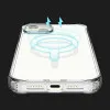 Чохол iTSkins HYBRID R CLEAR with MagSafe для iPhone 15 (Transparent)