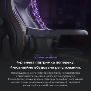 Кресло игровое Anda Seat Kaiser 4 Fabric Size L (Dark Gray) (UA)
