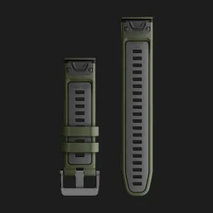 Ремінець Garmin QuickFit 22 (Moss/Graphite) Silicone (010-13280-07)