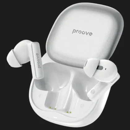 Навушники Proove NoLimit TWS with Hybrid ANC (White/Silver) в Дніпрі