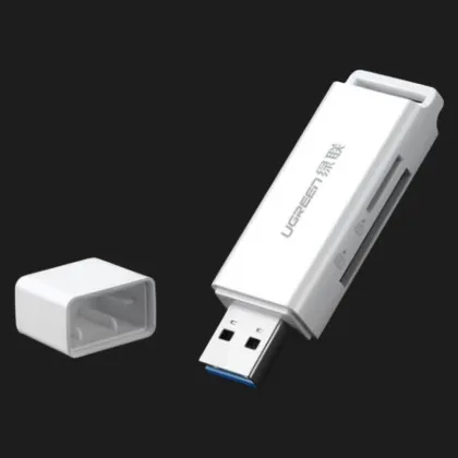 Кардрідер UGREEN CM104 USB 3.0 to TF + SD Dual Card Reader (White) (40753) в Чернігові