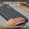 Клавiатура Logitech Pebble Keys 2 K380s (Graphite) (UA)