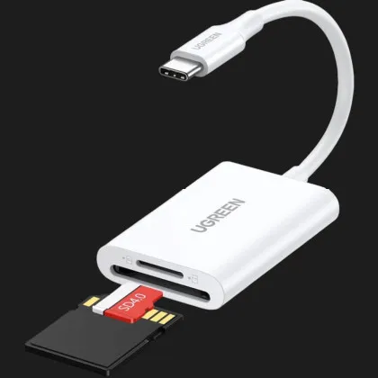 Кардридер UGREEN CM265 USB-C 3.1 Card Reader for TF/SD (White) (35506) в Чернигове