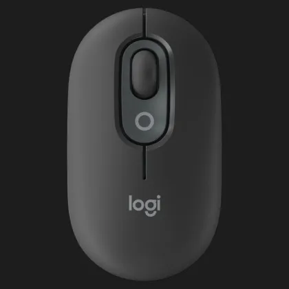 Миша бездротова Logitech Pop Mouse with Emoji (Graphite) (UA)