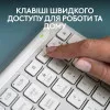 Клавиатура беспроводная Logitech Signature Slim K950 USB (Off-White) (UA)