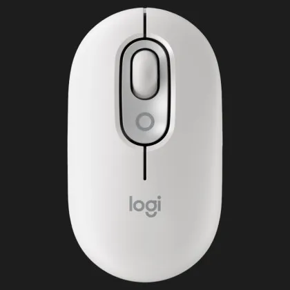Миша бездротова Logitech Pop Mouse with Emoji (White) (UA)