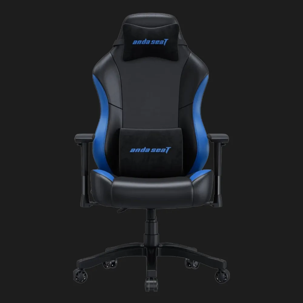 Крісло ігрове Anda Seat Luna Size L PVC (Black/Blue) (UA)