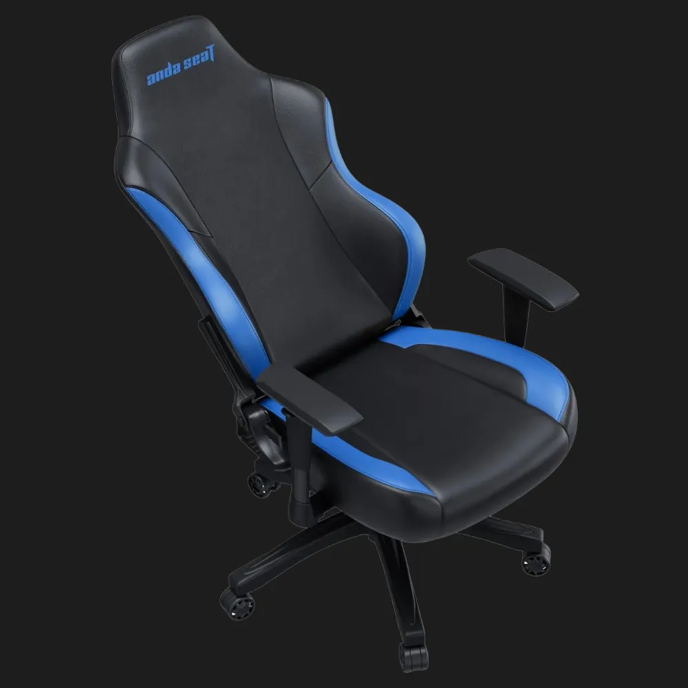 Крісло ігрове Anda Seat Luna Size L PVC (Black/Blue) (UA) — фото 6