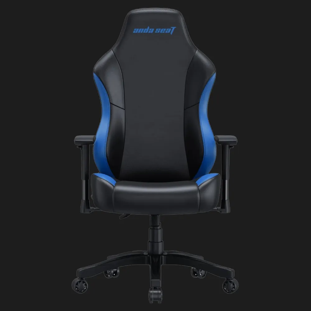 Крісло ігрове Anda Seat Luna Size L PVC (Black/Blue) (UA) — фото 3