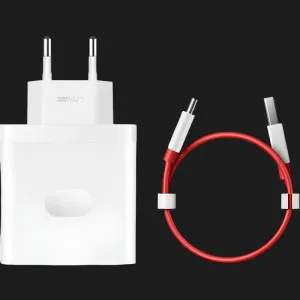 Блок питания OnePlus Supervooc Type-A Fast Charger 100 Вт + Кабель USB-C (White) в Хмельницком