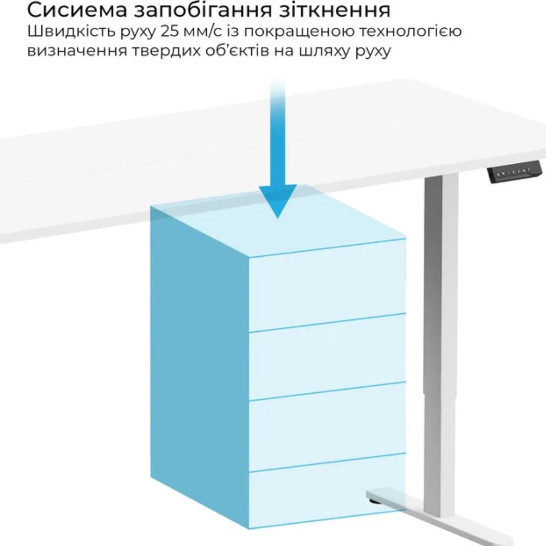 Комп ютерний стіл OfficePro ODE1880W (White) (UA) — фото 5