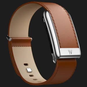 Ремешок Whoop LeatherLuxe Band Straight для Whoop 5.0 (Chestnut/Cream with Titanium) (Size S) в Сваляве
