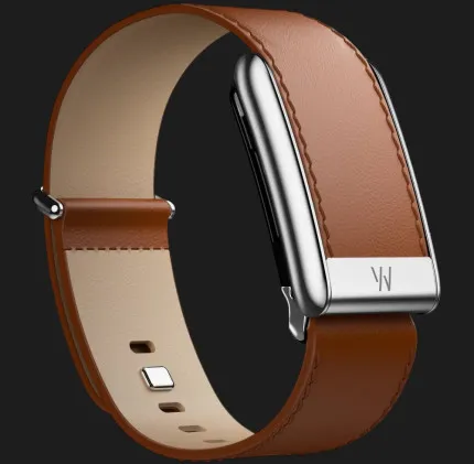 Ремешок Whoop LeatherLuxe Band Straight для Whoop 5.0 (Chestnut/Cream with Titanium) (Size S)