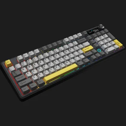 Клавіатура Ajazz AK980 V2 Gift Switch V2 (Black/Gray/Yellow) (UA)