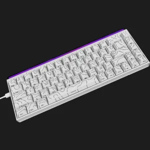 Клавіатура Ajazz NK68 Red switches Side Contour (White) (UA) в Бродах