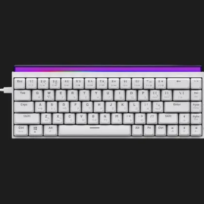 Клавіатура Ajazz NK68 Red switches (White) (UA)
