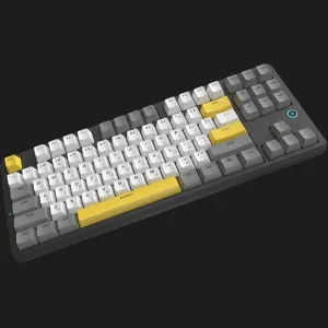 Клавіатура Ajazz AK870 V2 Flying Fish Switches (Black/Gray/Yellow) (UA) в Бродах