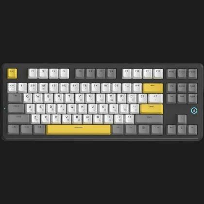 Клавіатура Ajazz AK870 V2 Flying Fish Switches (Black/Gray/Yellow) (UA)