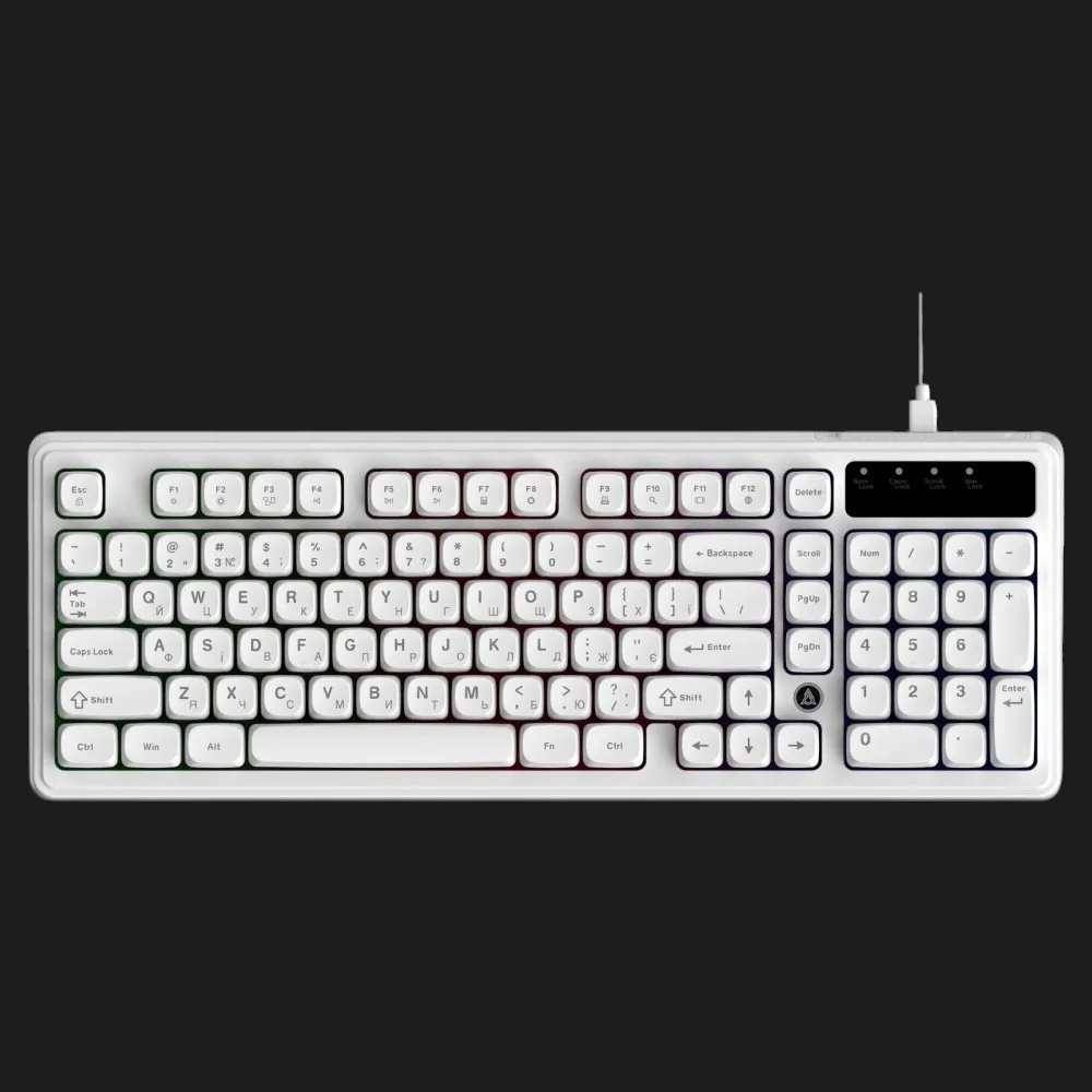 Клавіатура ігрова Ajazz AF98 (White) (AF98-W) (UA)