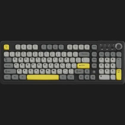 Клавіатура ігрова Ajazz AF98 PLUS (Black/Gray/Yellow) (AF98-PLUS-BGY) (UA)