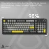 Клавіатура ігрова Ajazz AF98 PLUS (Black/Gray/Yellow) (AF98-PLUS-BGY) (UA)