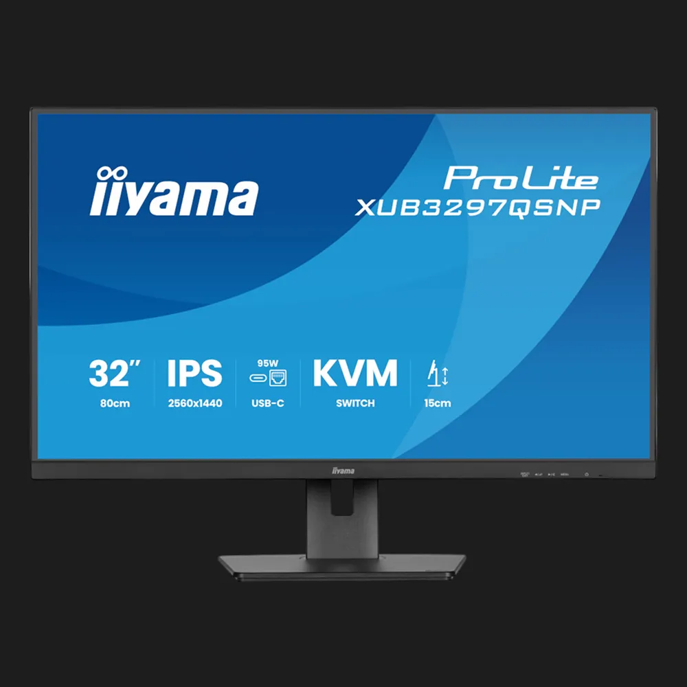 Монітор iiyama 31.5" IPS 100Hz ProLite XUB3297QSNP-B1 (UA)