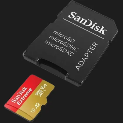 Карта памяти SanDisk Extreme A2 microSDXC 128Gb UHS-1 U3 V30 + adapter SD