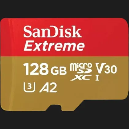 Карта памяти SanDisk Extreme A2 microSDXC 128Gb UHS-1 U3 V30 + adapter SD