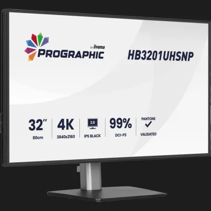 Монитор iiyama 31.5" IPS 60Hz HB3201UHSNP-B1 (UA)