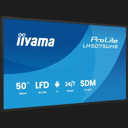 Монитор iiyama 49.5" VA 60Hz LH5075UHS-B2AG (UA)