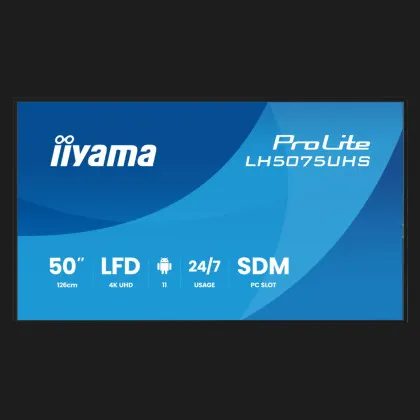 Монитор iiyama 49.5" VA 60Hz LH5075UHS-B2AG (UA)