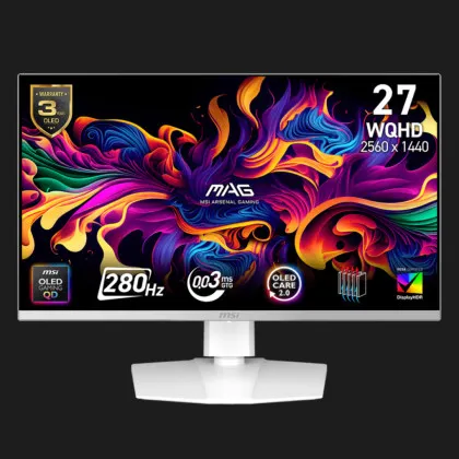 Монітор MSI 26.5" MAG 272QPW X28 QD-OLED 280Hz (UA)