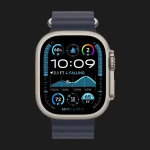 б/у Apple Watch Ultra 2 49mm Natural Titanium Case with Navy Ocean Band (MX4D3) (Хорошее состояние)